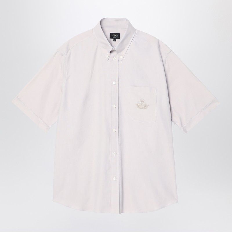 FENDI Button-Down Short Sleeve Shirt for Men