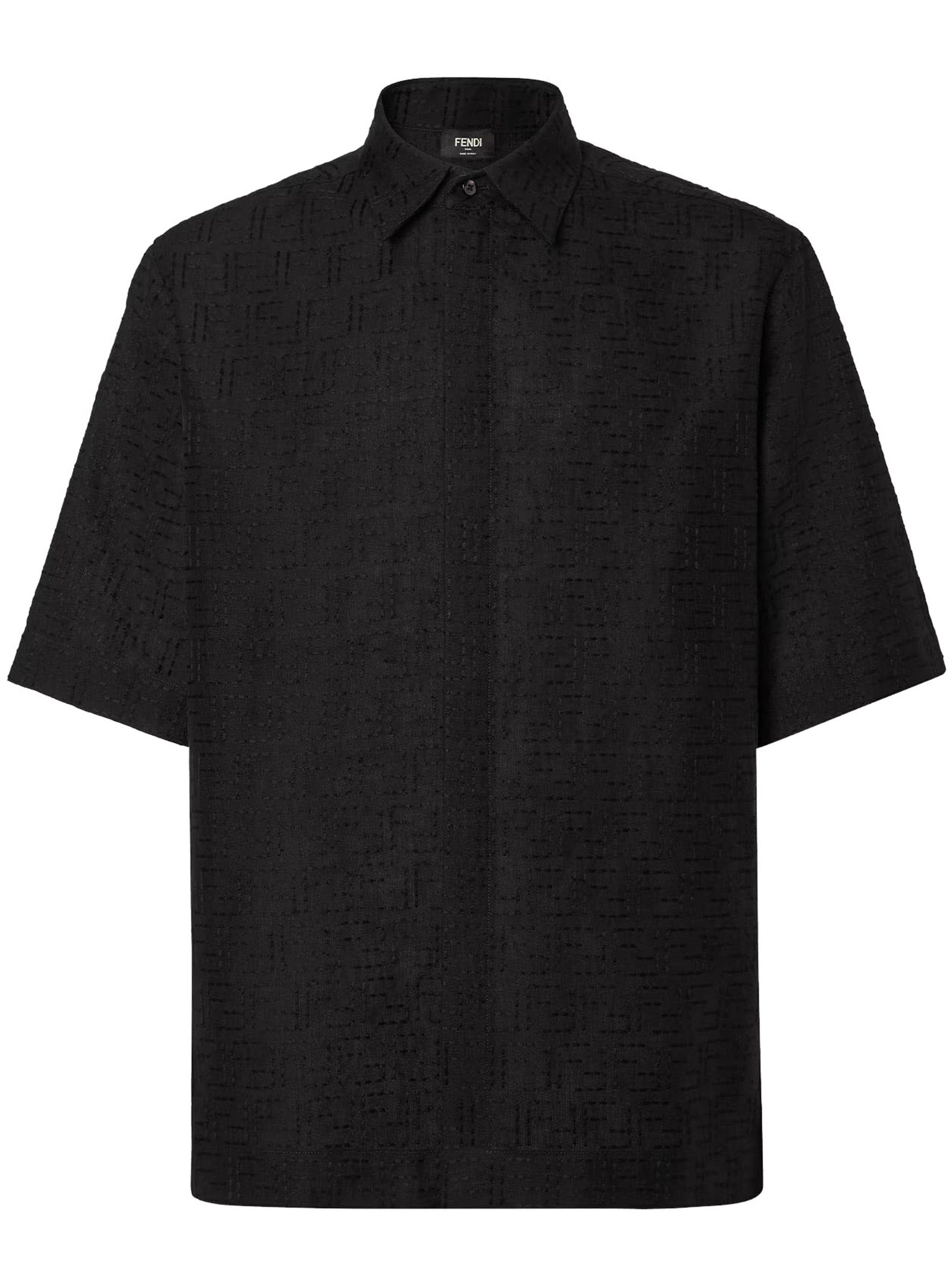 FENDI Oversized Short-Sleeved Slim Fit Shirt (Size 48)