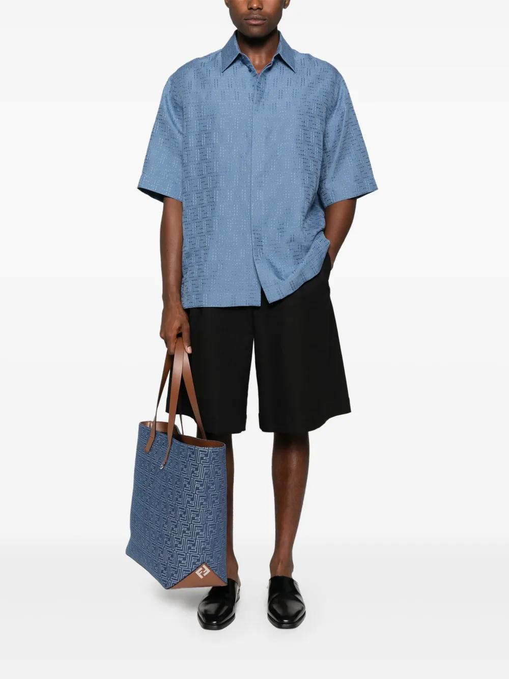 FENDI Linen Blend Shirt for Men - SS25 Collection
