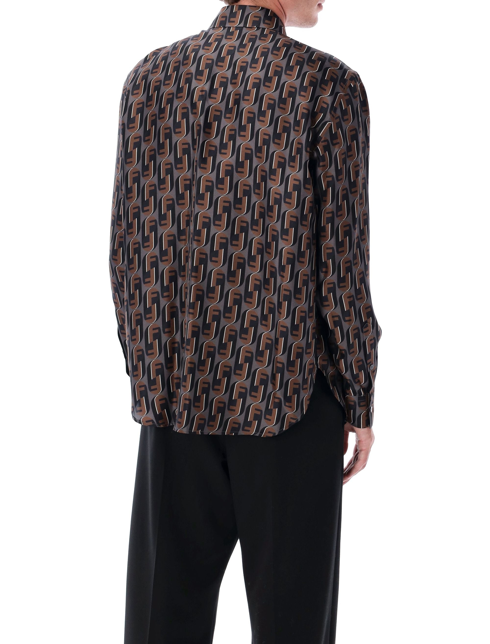 FENDI Italian Silk Shirt for Men - FW25 Collection
