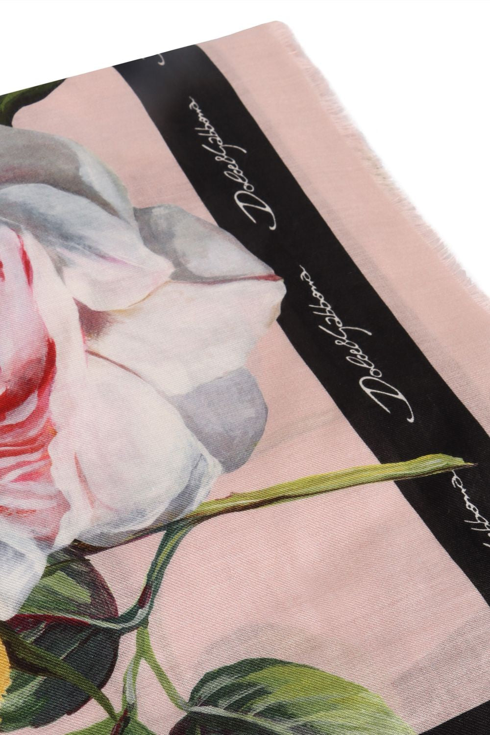 DOLCE & GABBANA Floral Printed Silk Scarf - 135 x 200 cm