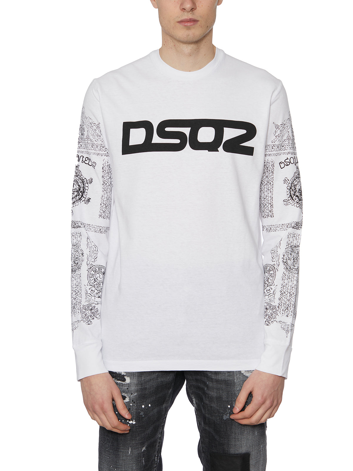 DSQUARED2 Men's Crew Neck Printed T-Shirt - Size M