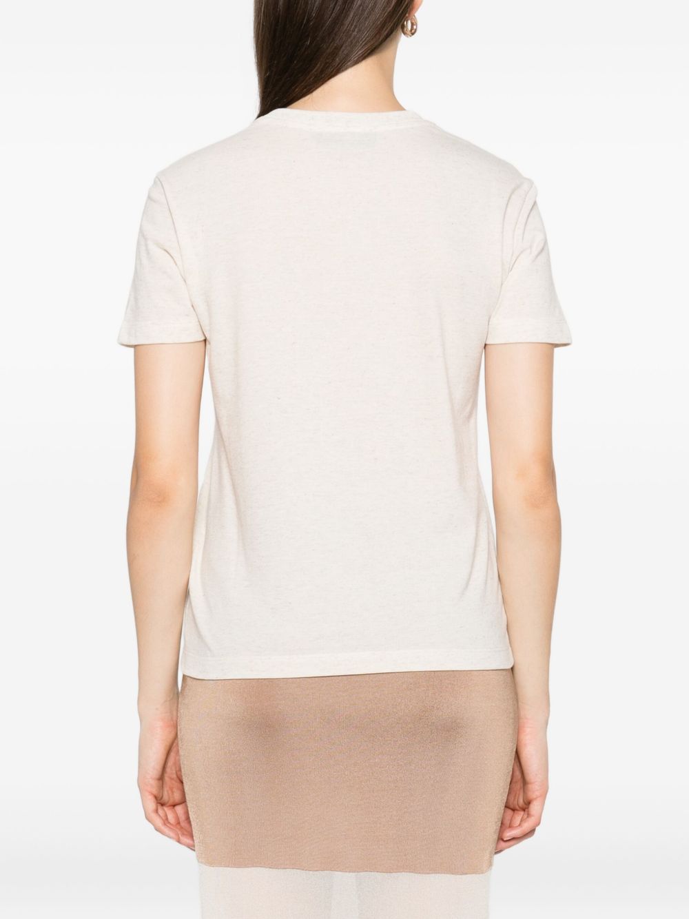 FENDI Cotton T-Shirt with Sequin Embellishment - SS25