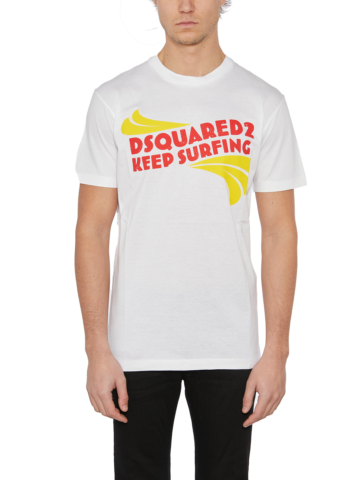 DSQUARED2 Crew Neck Printed T-Shirt - Size M