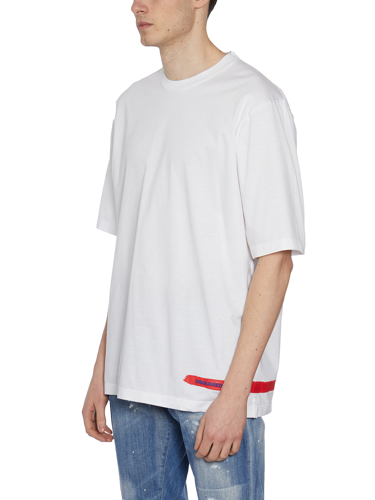 DSQUARED2 Men's Crew Neck Printed T-Shirt (Size M)