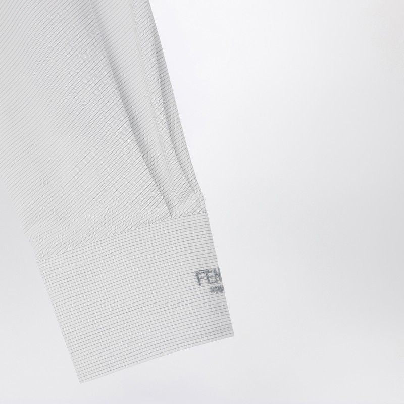 FENDI Striped Cotton Long Sleeve Shirt for Women