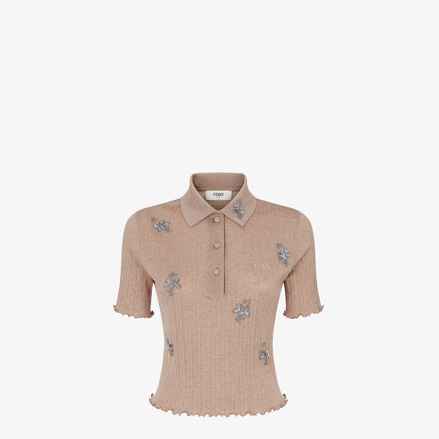 FENDI Cotton Polo Shirt - Women's SS25 Collection