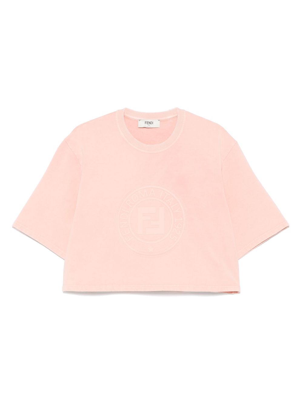 FENDI Logo Cotton T-Shirt