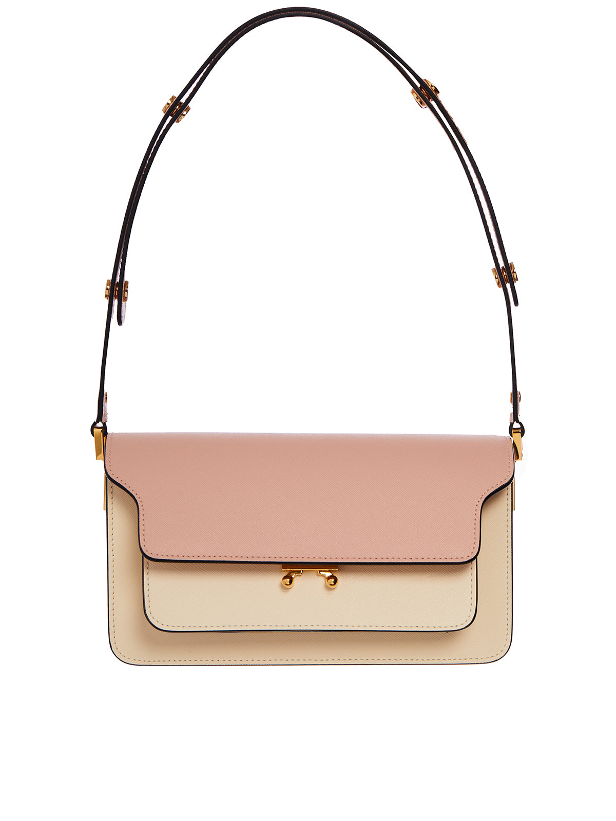 MARNI Mini Leather Trunk Handbag - Compact Elegance