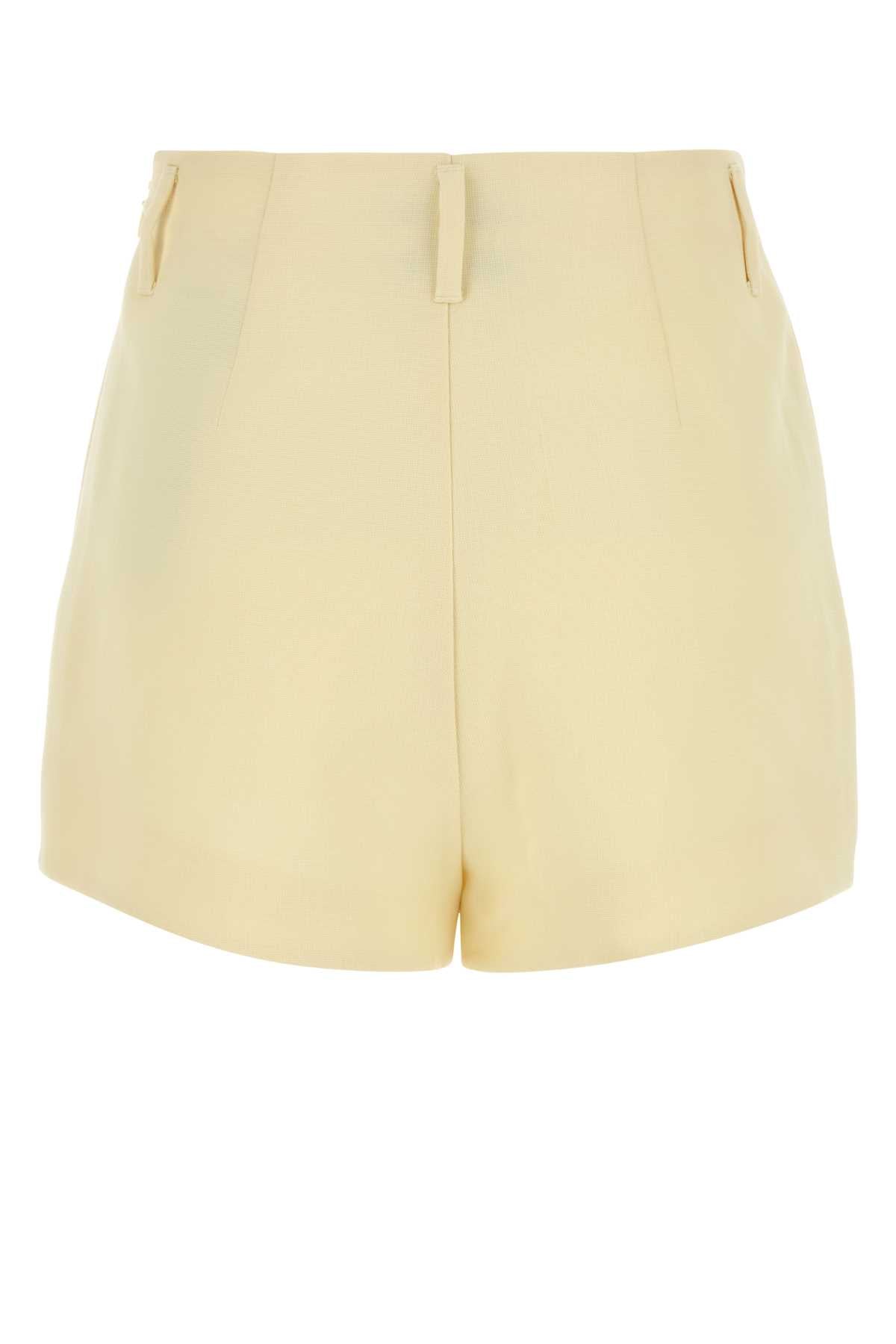 AMI PARIS High Waist Mini Wool Shorts