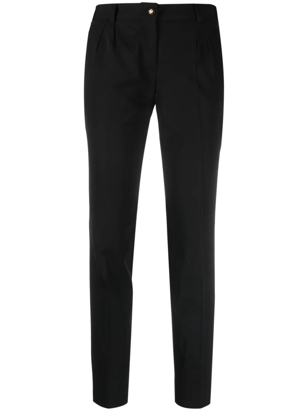 DOLCE & GABBANA Pleated Wool Blend Trousers for Women