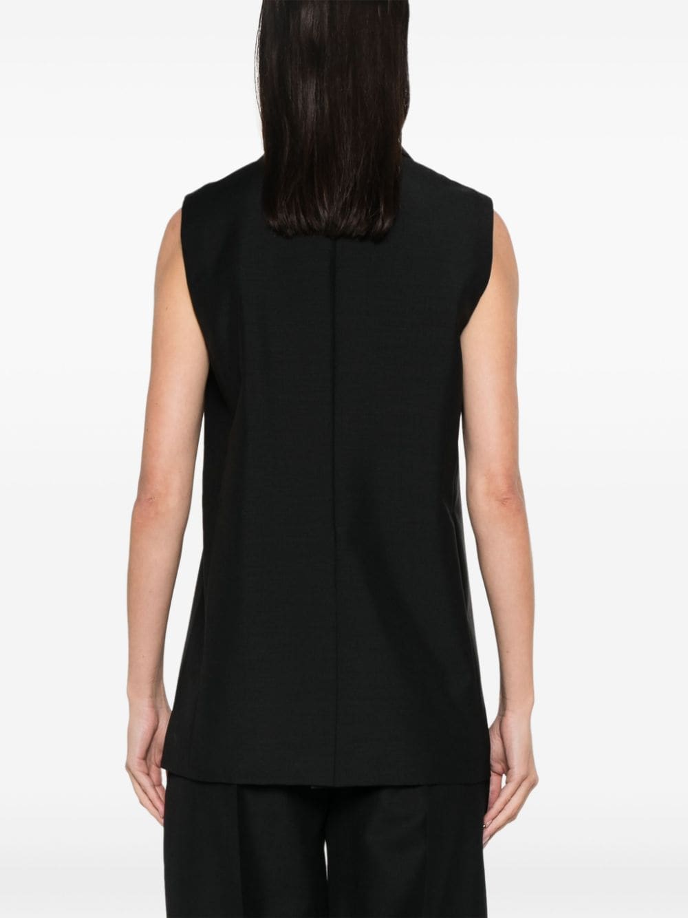 FENDI Wool Blend Single-Breasted Vest
