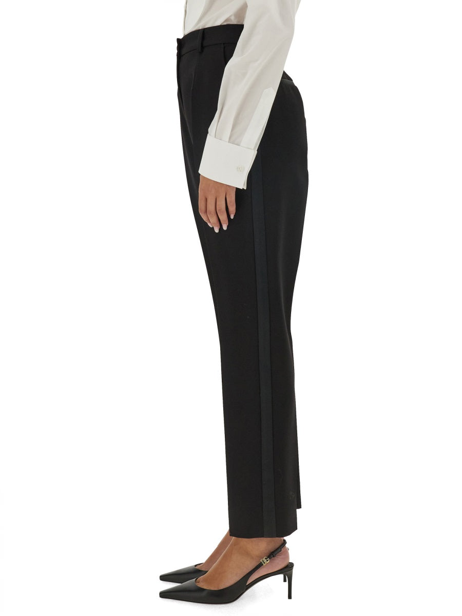 DOLCE & GABBANA Slim Fit Tailored Tuxedo Pants - Size 42