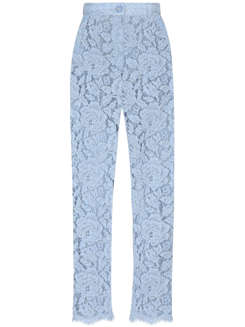 DOLCE & GABBANA Silk Blend Lace Trousers