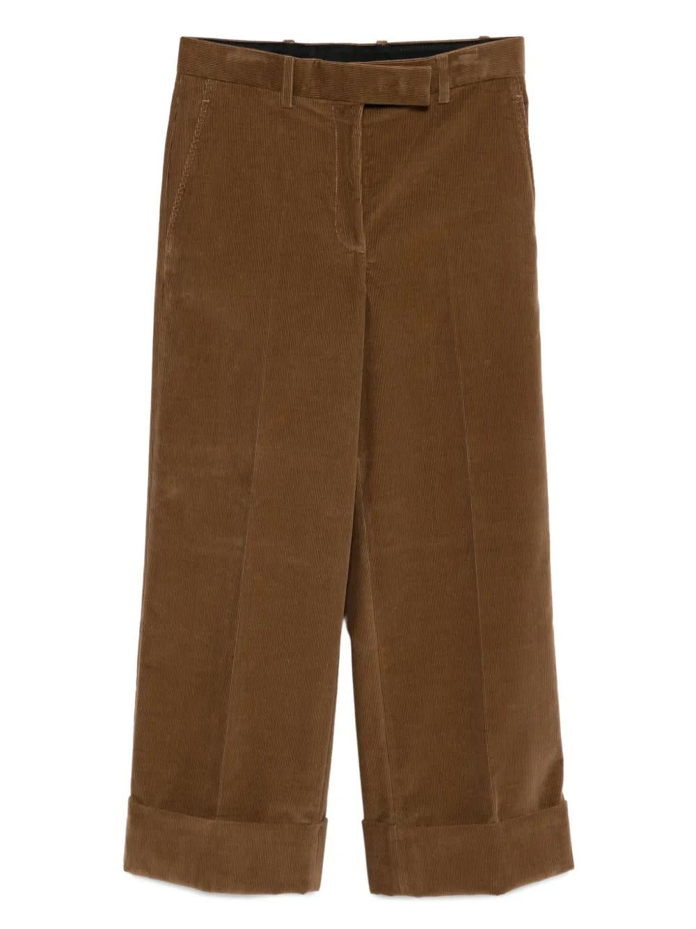 THOM BROWNE Cotton Cropped Pants for Women
