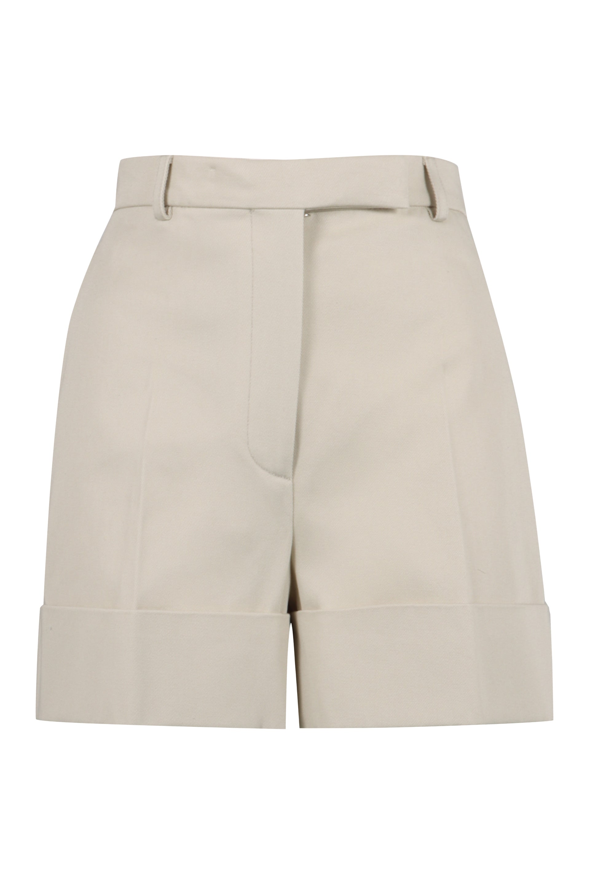 THOM BROWNE Cuffed Cotton Shorts for Women