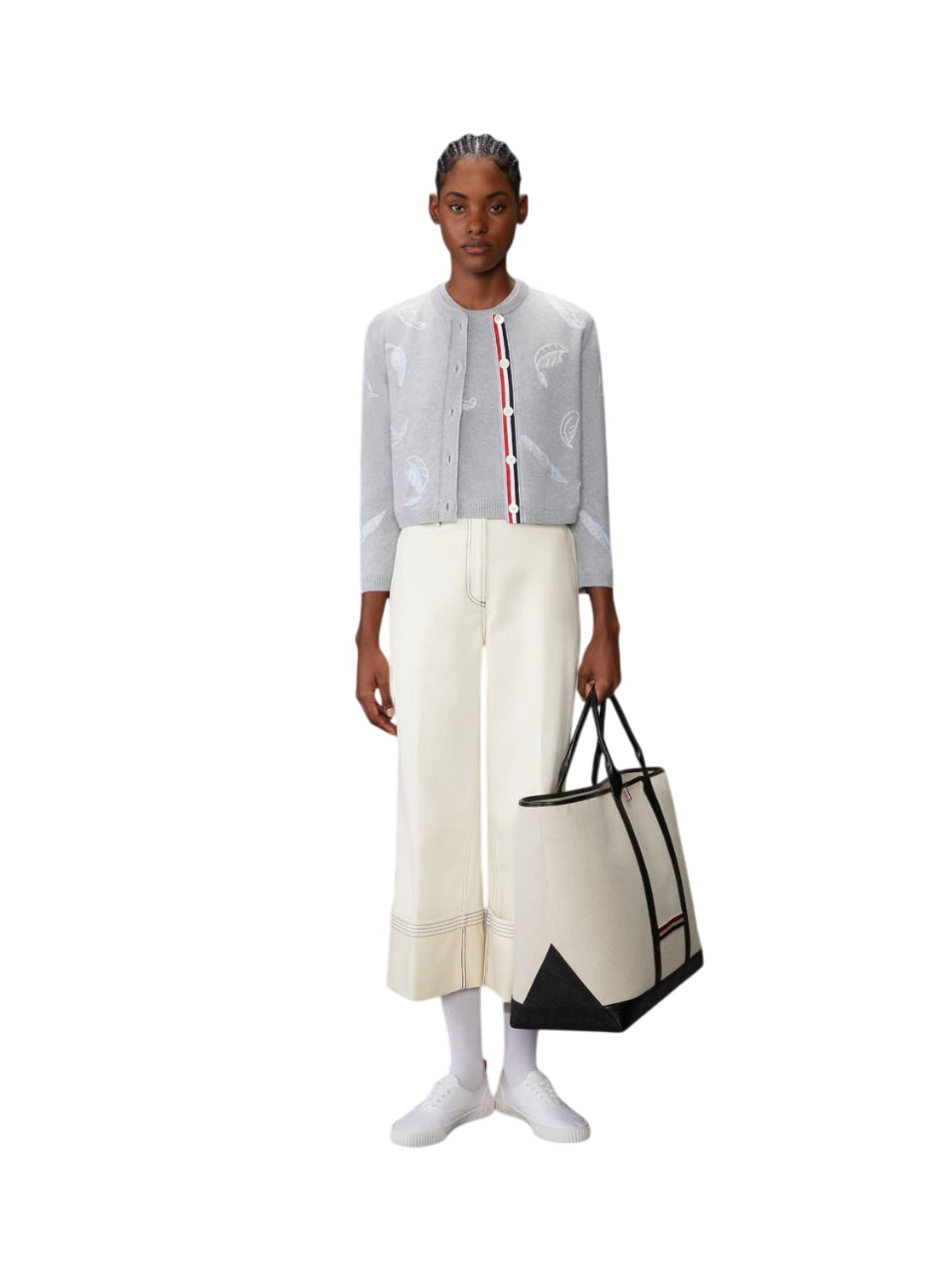 THOM BROWNE Wide Trouser for Women