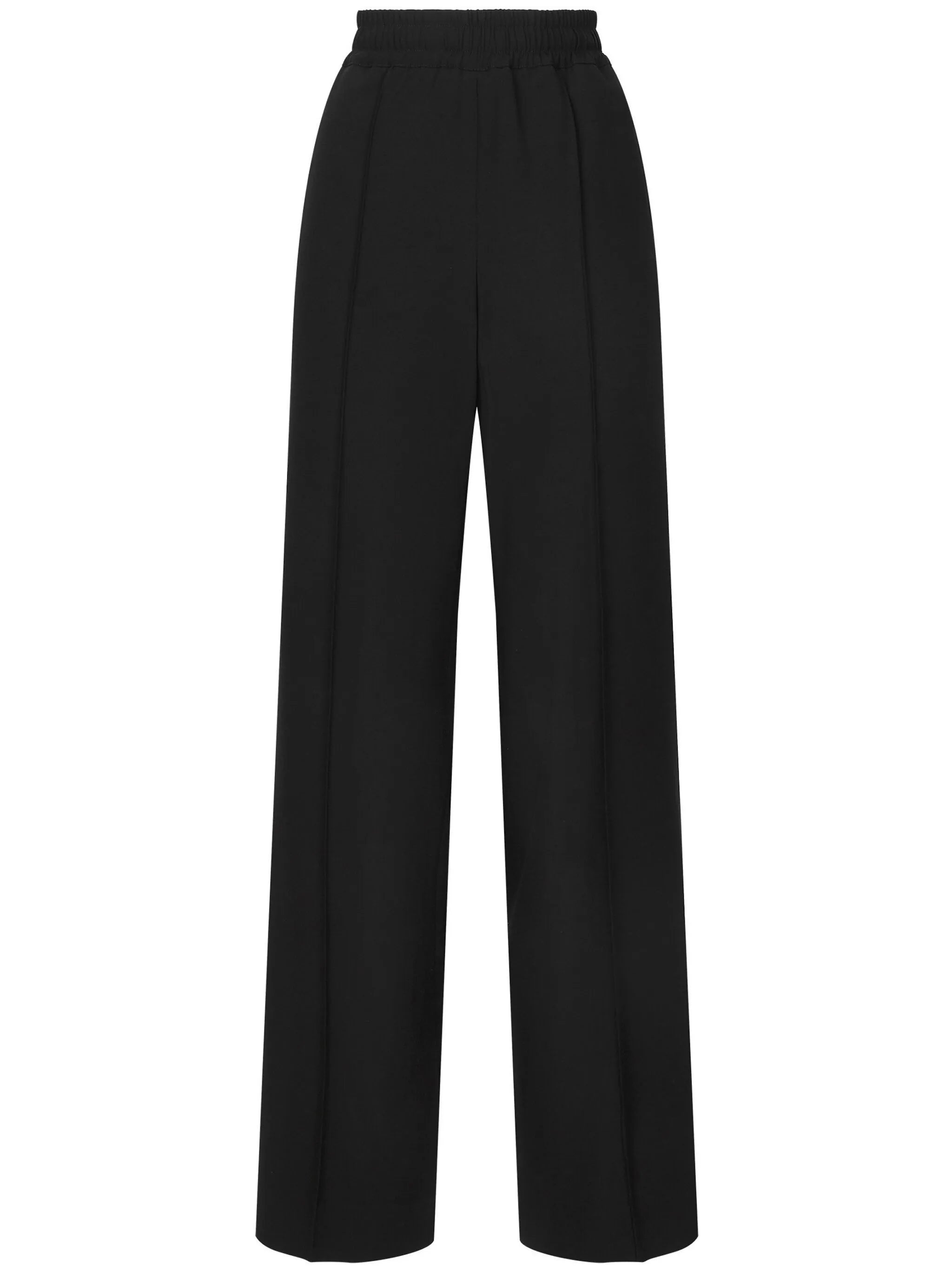 DOLCE & GABBANA Straight Wool Trousers for Women - FW25 Collection