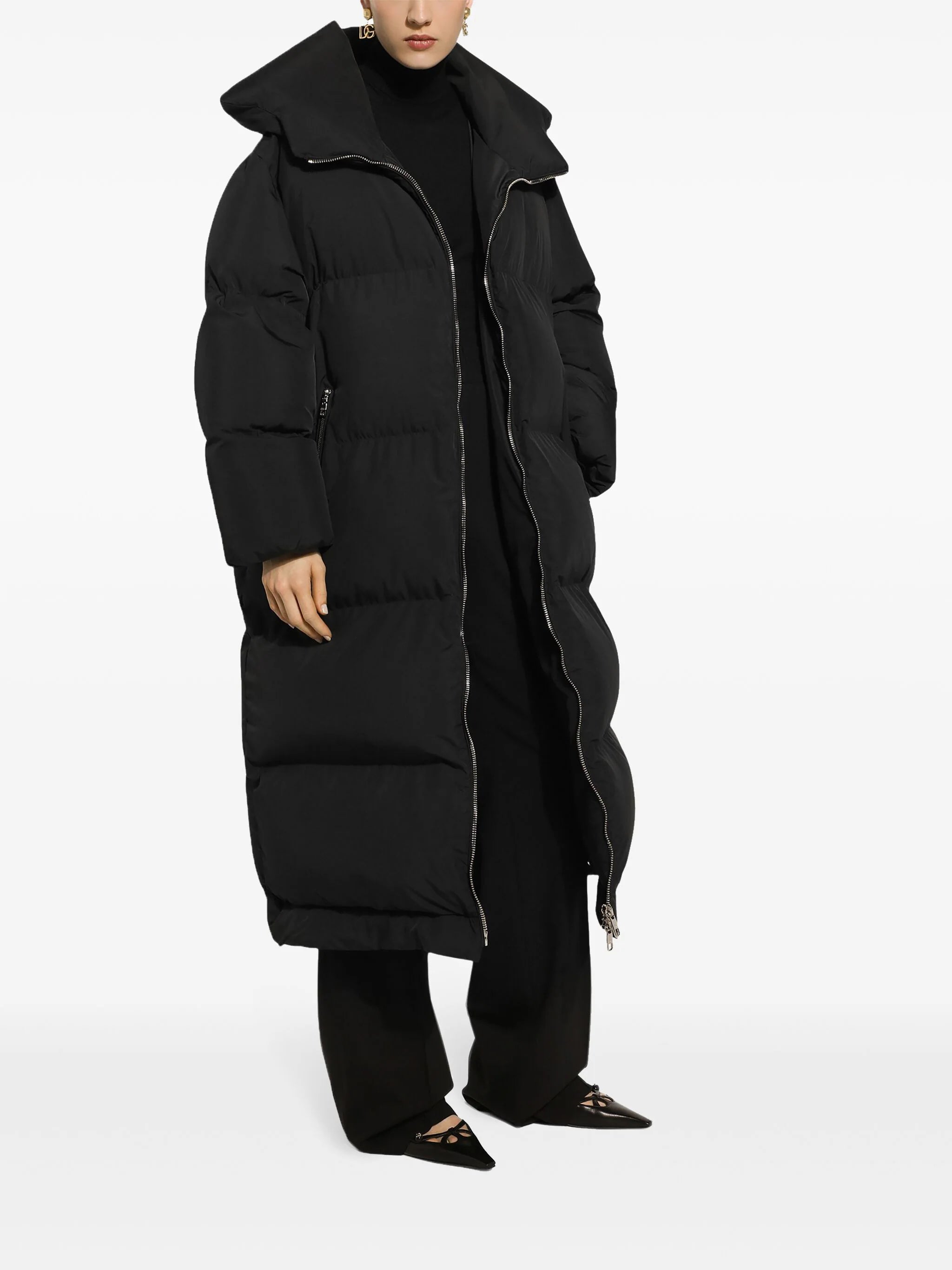 DOLCE & GABBANA Straight Wool Trousers for Women - FW25 Collection