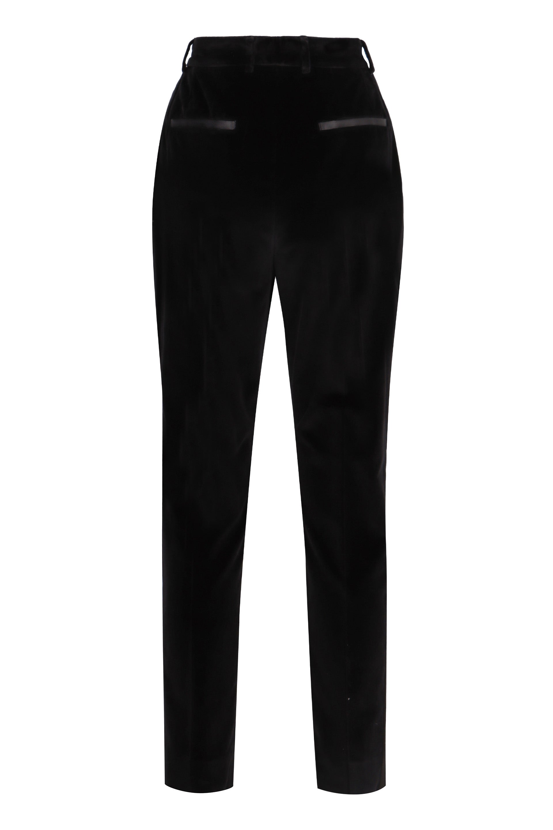 DOLCE & GABBANA High-Waisted Velvet Tuxedo Pants for Women