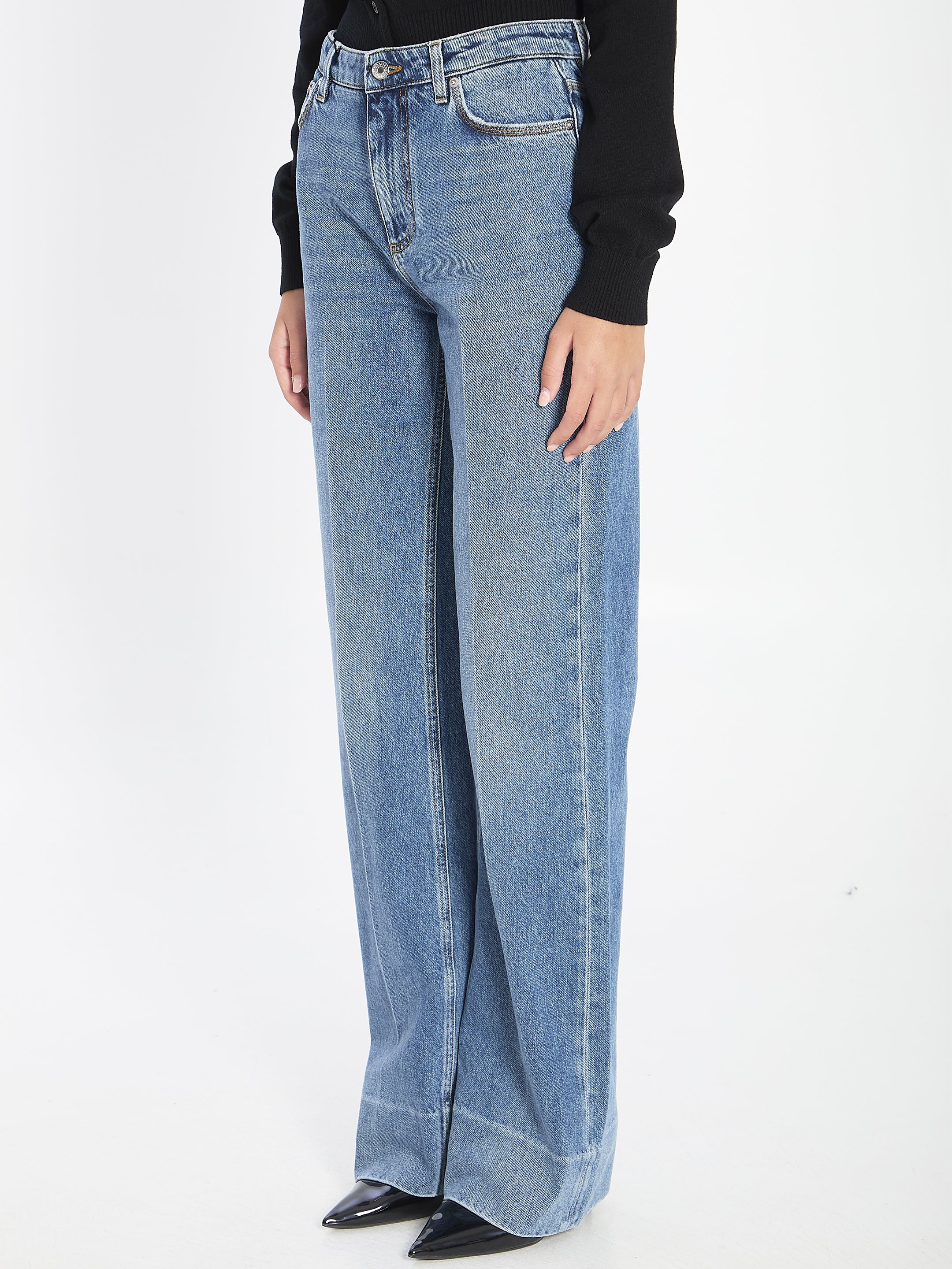 DOLCE & GABBANA High Waist Five-Pocket Trousers