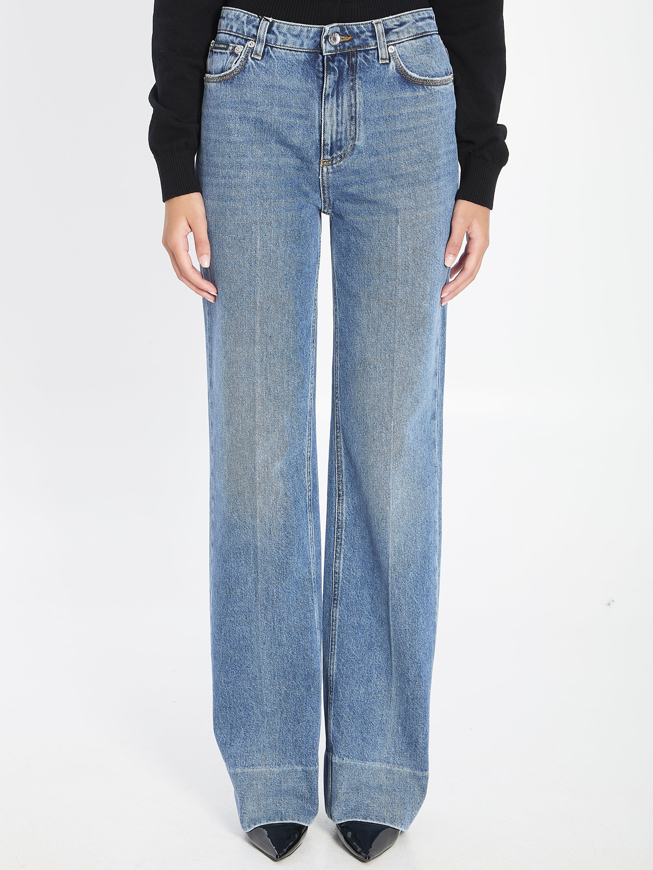 DOLCE & GABBANA High Waist Five-Pocket Trousers