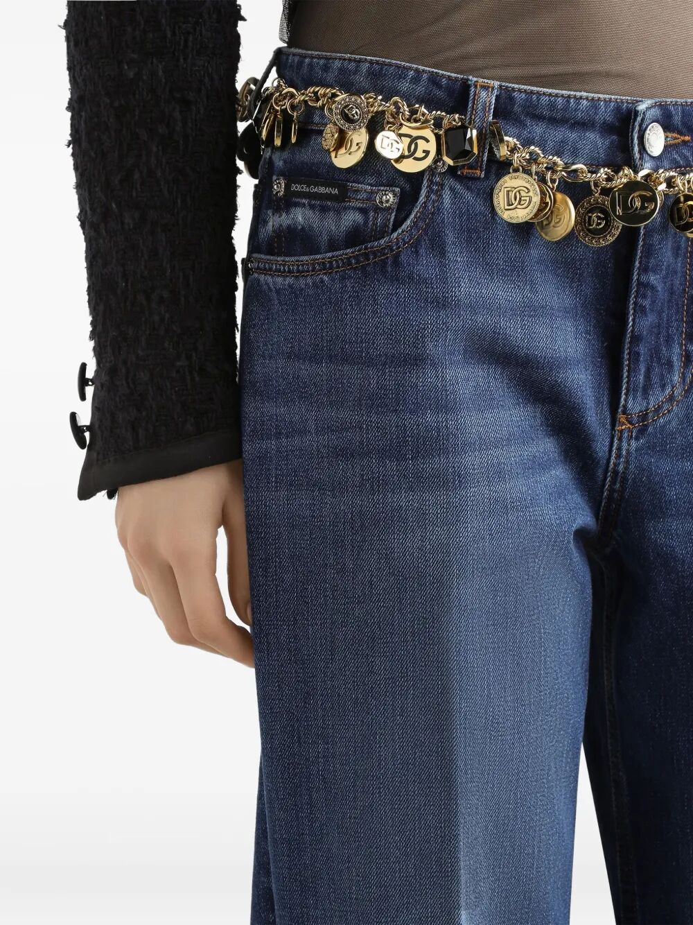 DOLCE & GABBANA Straight Leg Denim Pants