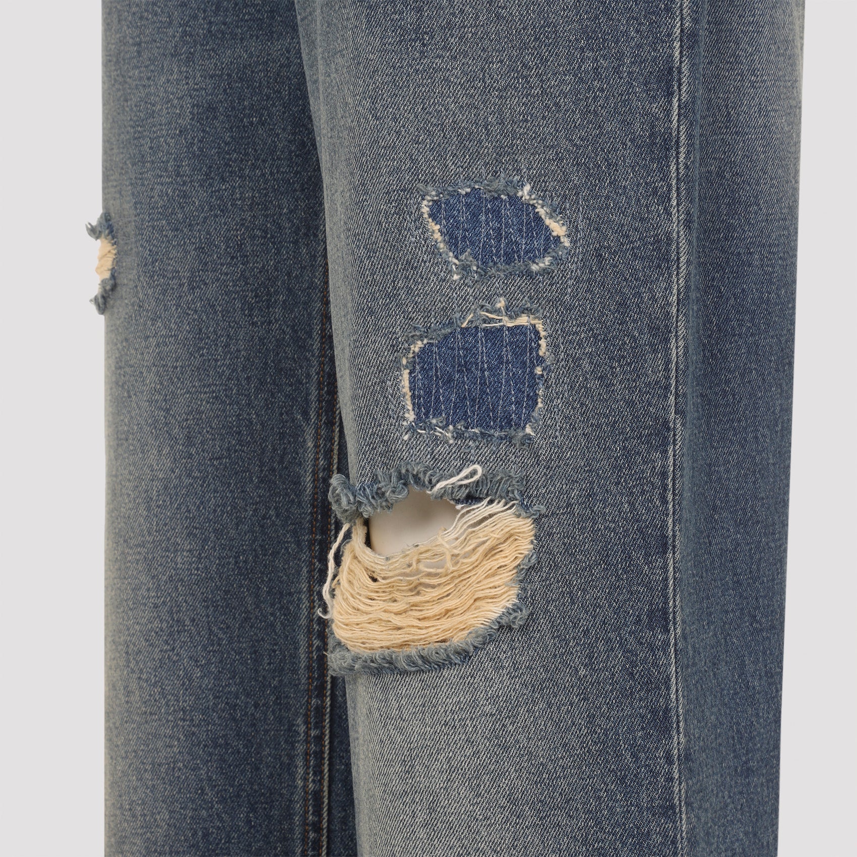 DOLCE & GABBANA Distressed Cotton Mid-Rise Women's Jeans