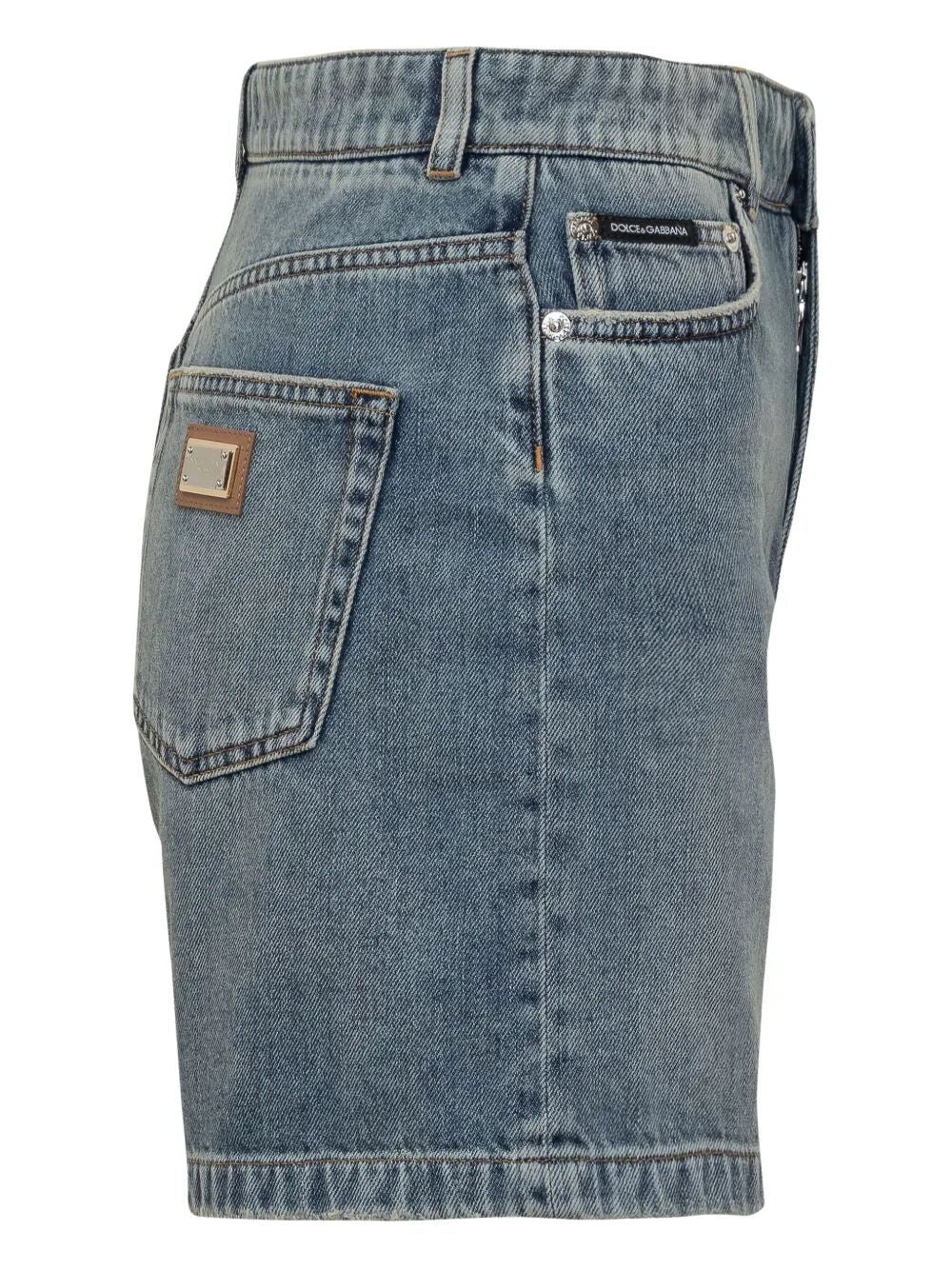 DOLCE & GABBANA Thigh-Length Denim Shorts for Women