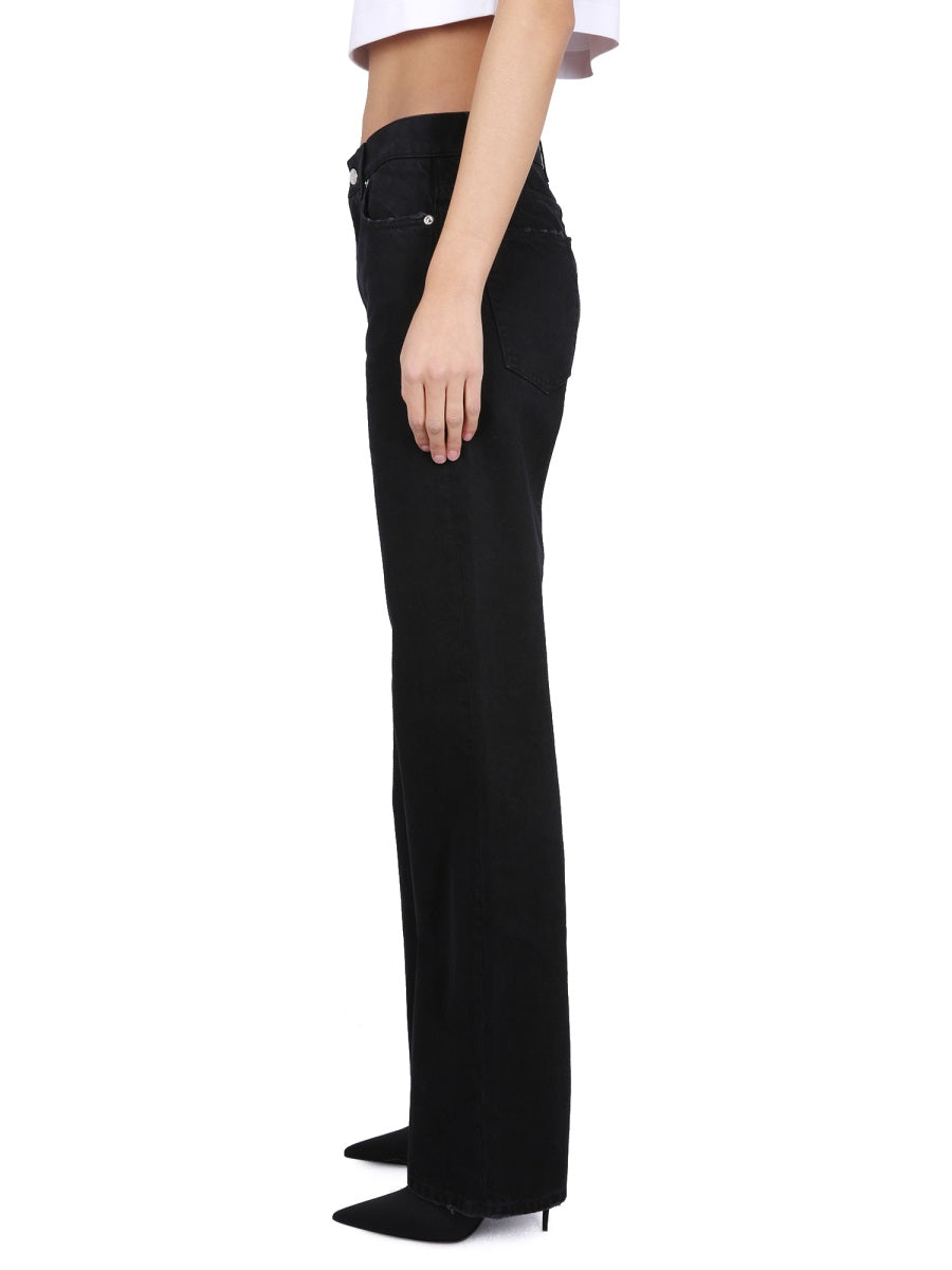 DOLCE & GABBANA Flare Jeans with Front Zipper and Button Closure for Women