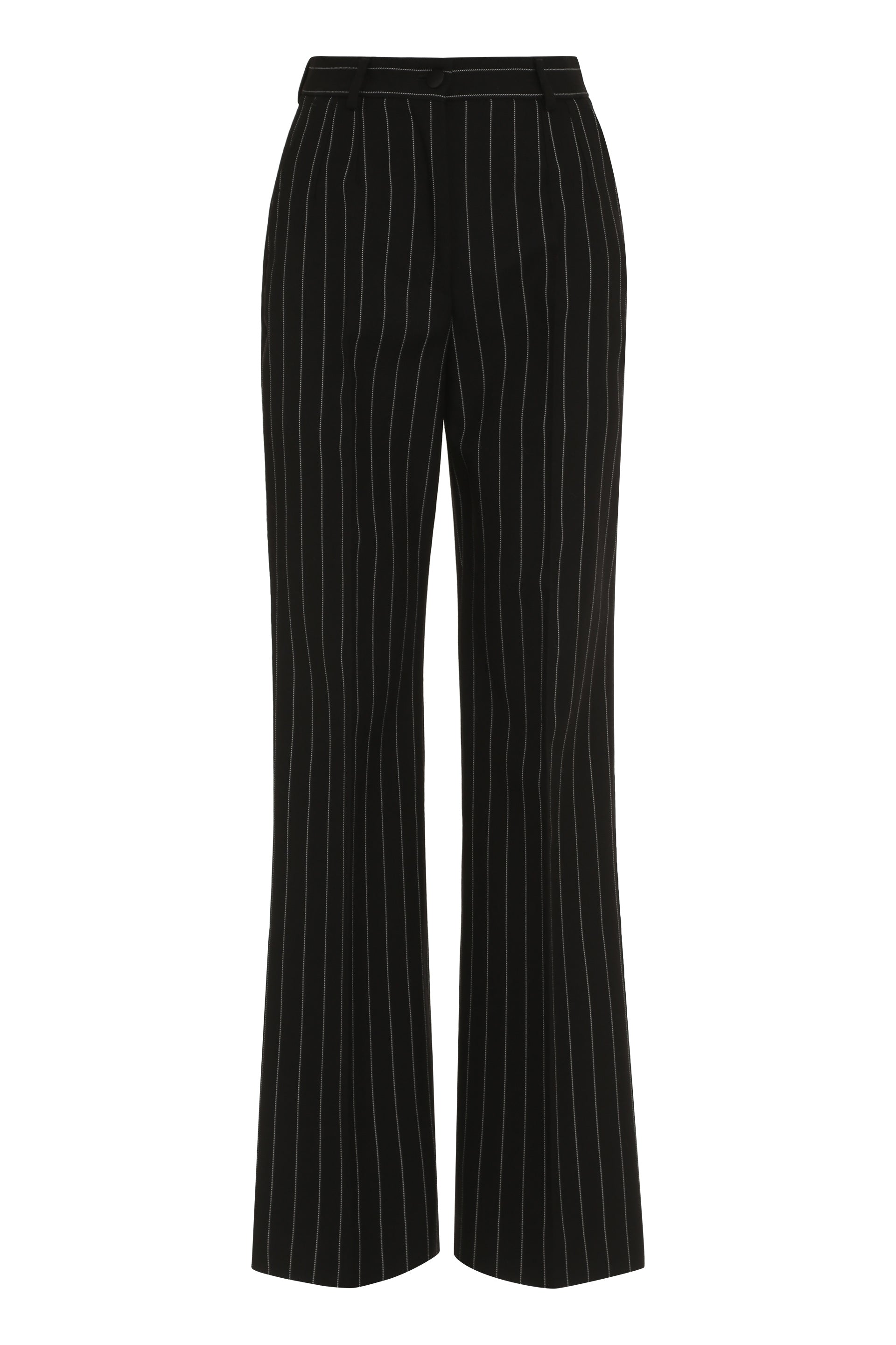 DOLCE & GABBANA Pin-Striped Wool Trousers for Women