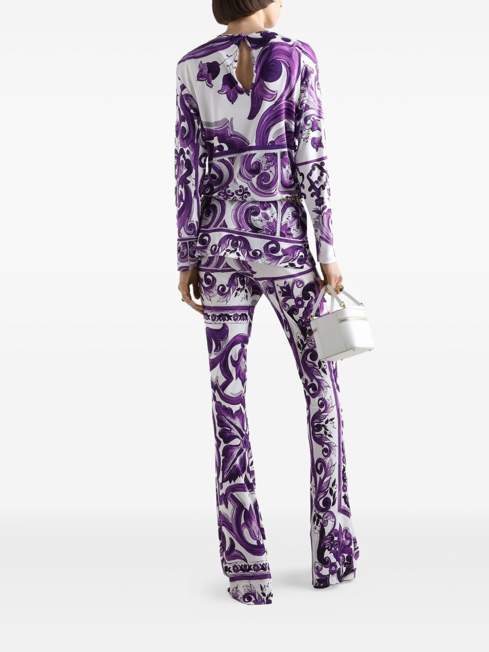 DOLCE & GABBANA Slim Cut Mini Trousers with Elasticated Drawstring Waistband