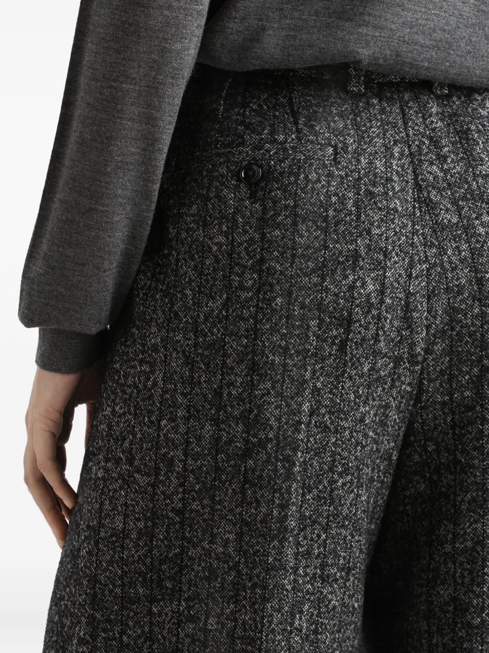 DOLCE & GABBANA Tailored Striped Wool Pants