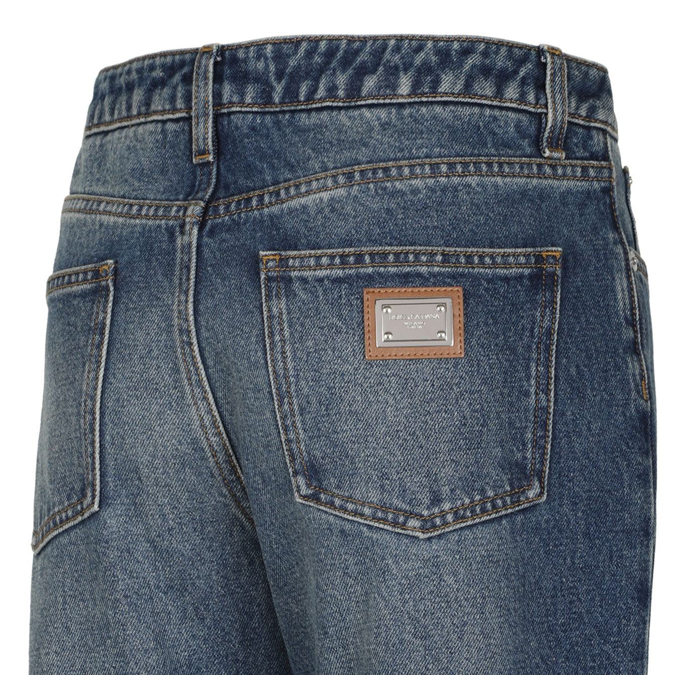 DOLCE & GABBANA Combined Cotton Jeans for Women - FW25