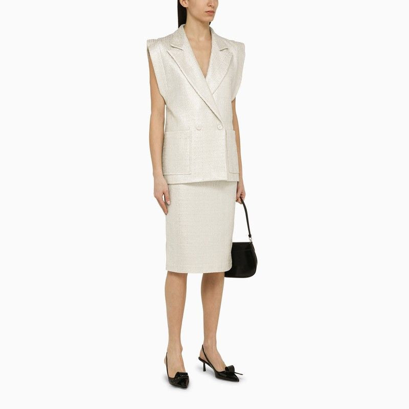 FEDERICA TOSI Double-Breasted Cotton-Blend Waistcoat