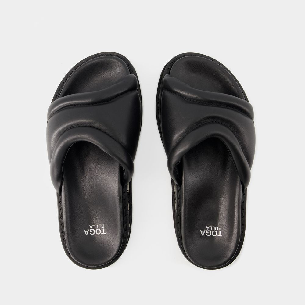 TOGA PULLA Elegant Calf Leather Sandals