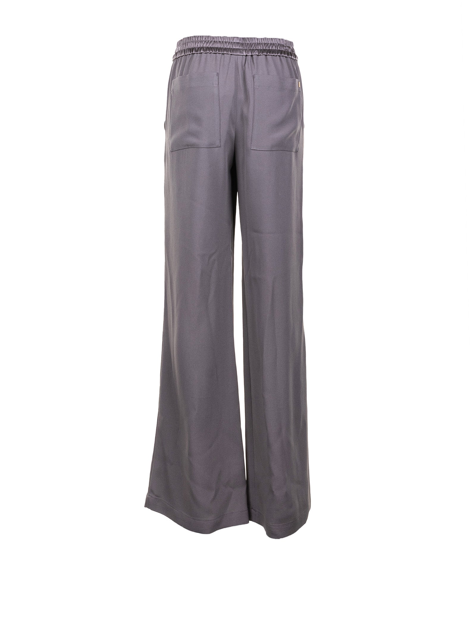 AMI PARIS Acetate Viscose Blend Trousers for Women