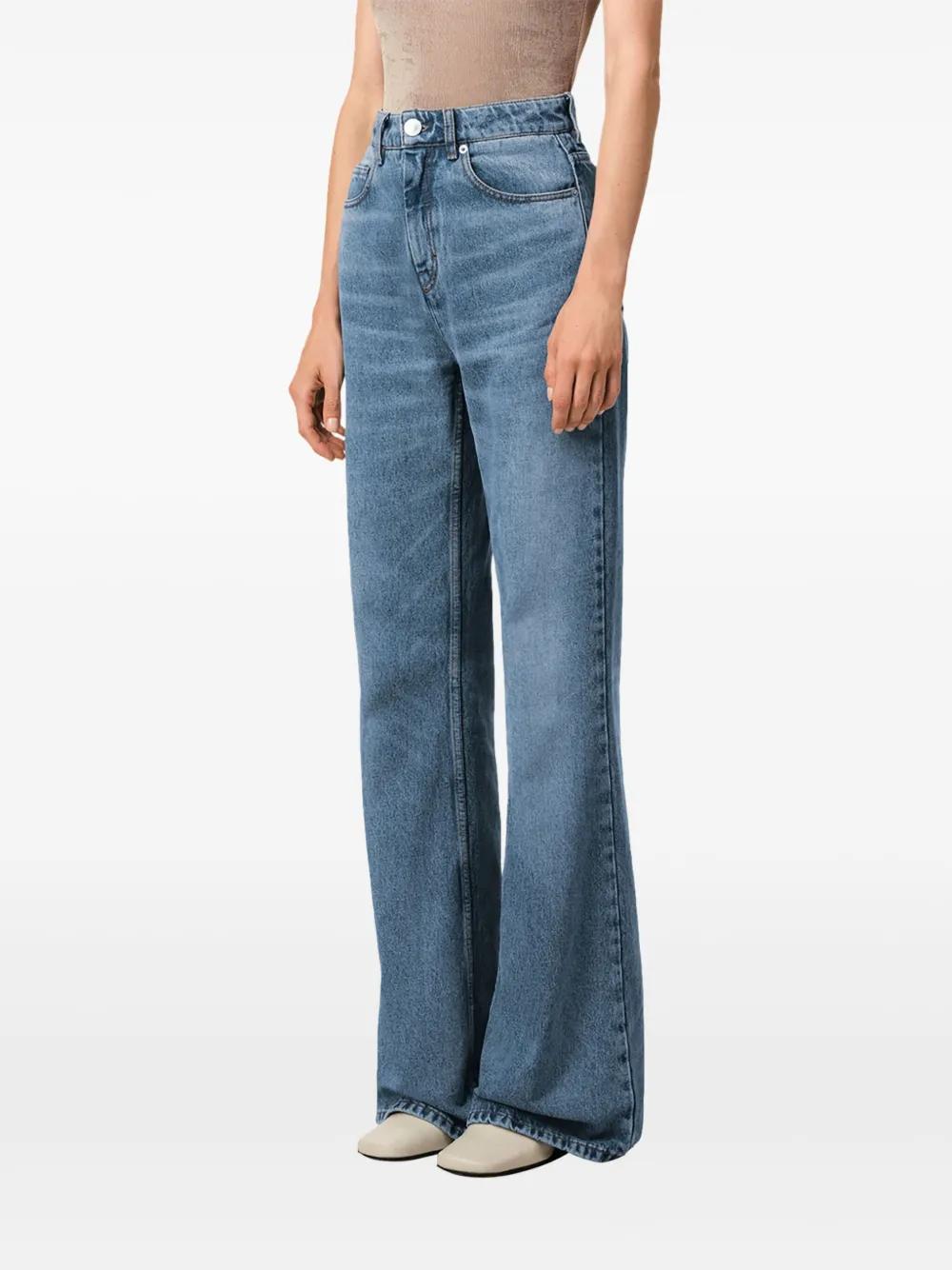 AMI PARIS Classic Used Denim Jeans for Women
