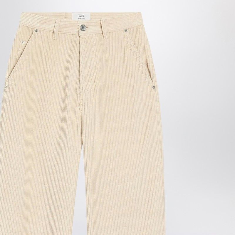 AMI PARIS Wide Corduroy Trousers for Women