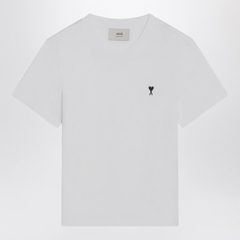 AMI PARIS Cropped Cotton T-Shirt