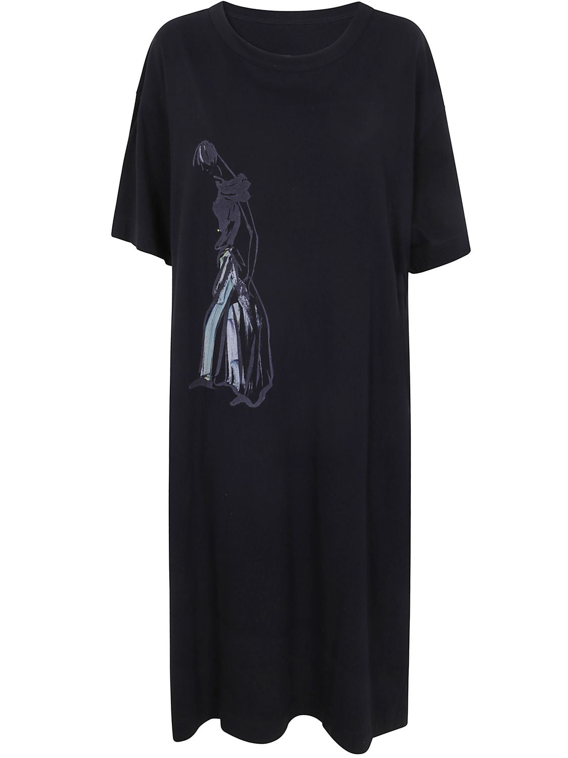 YOHJI YAMAMOTO R-Dessin Mini Dress for Women