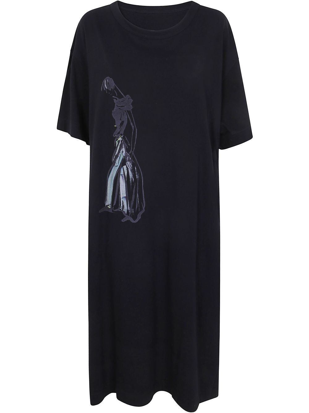YOHJI YAMAMOTO R-Dessin Mini Dress for Women