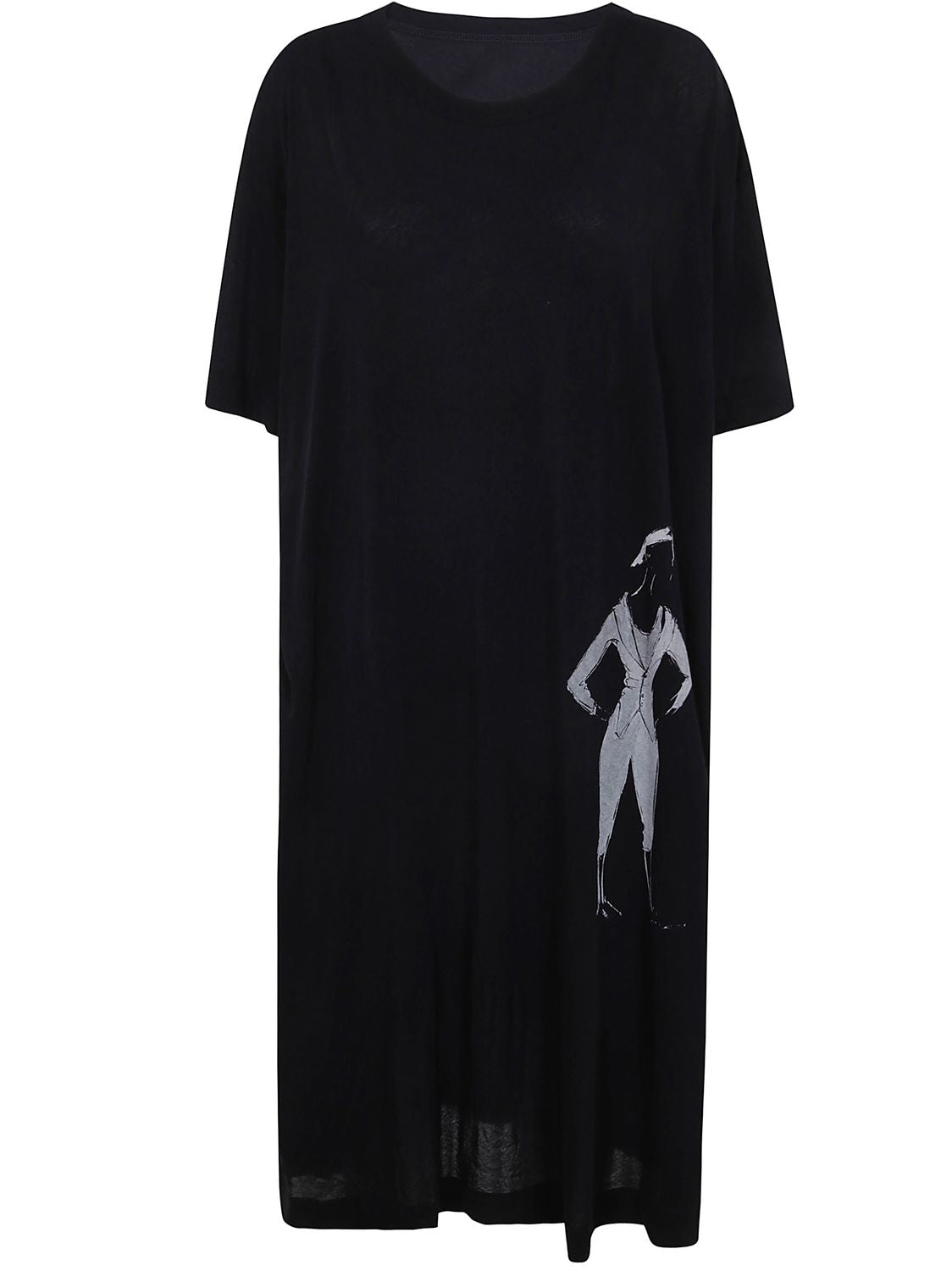YOHJI YAMAMOTO R-Dessin Mini Dress for Women