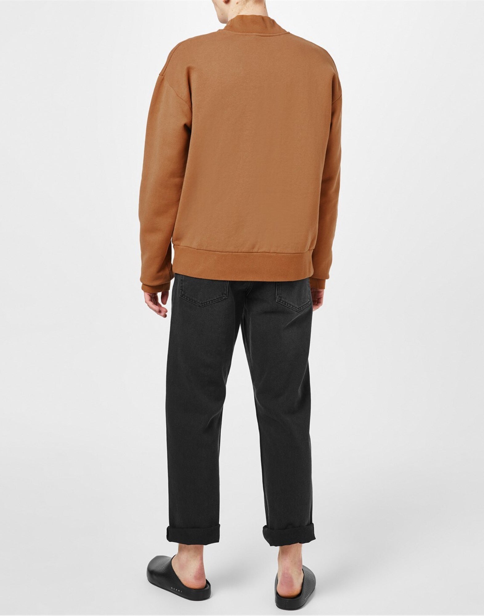 MARNI Brushed Organic Sweatshirt with Logo - Crewneck
