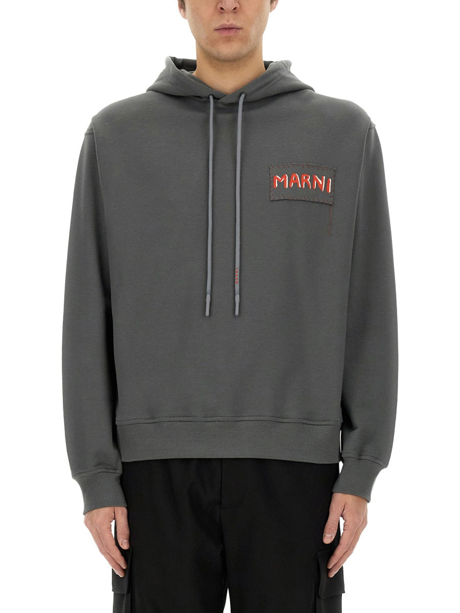 MARNI Men's Cotton Hoodie - Size 48