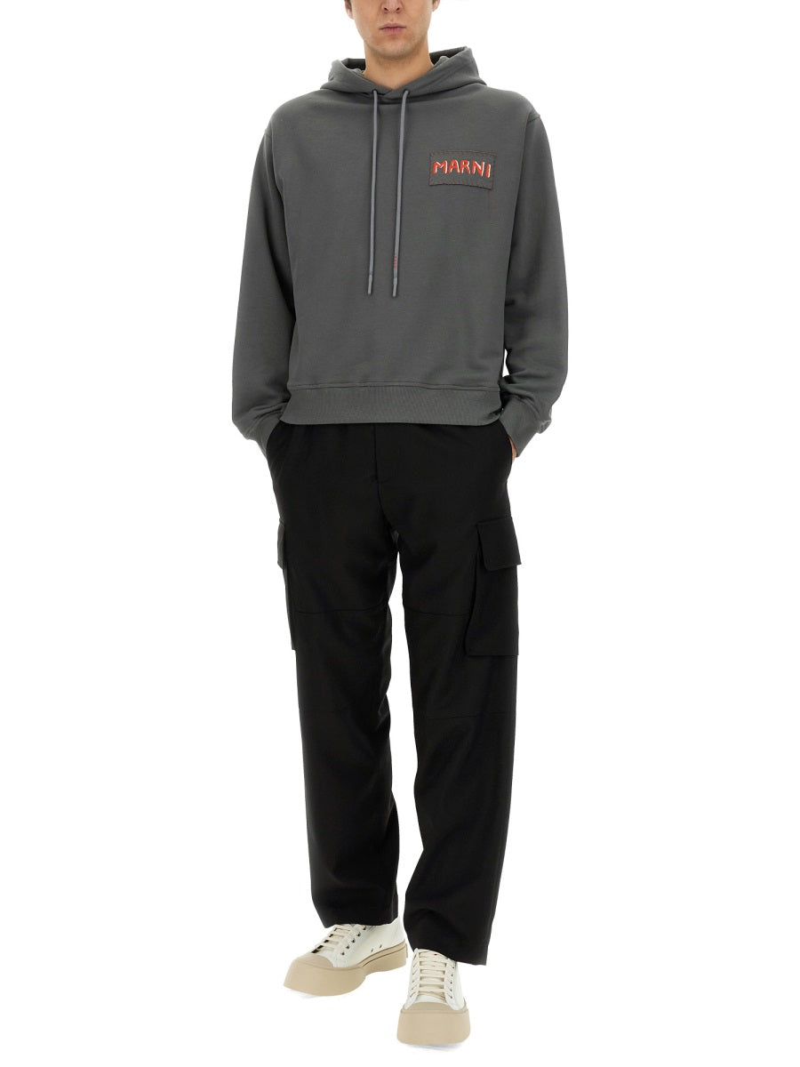 MARNI Men's Cotton Hoodie - Size 48