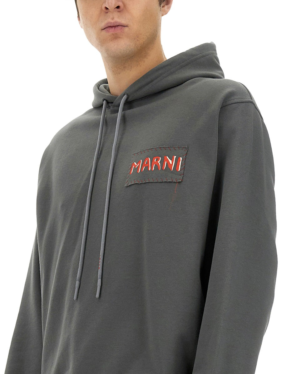 MARNI Men's Cotton Hoodie - Size 48