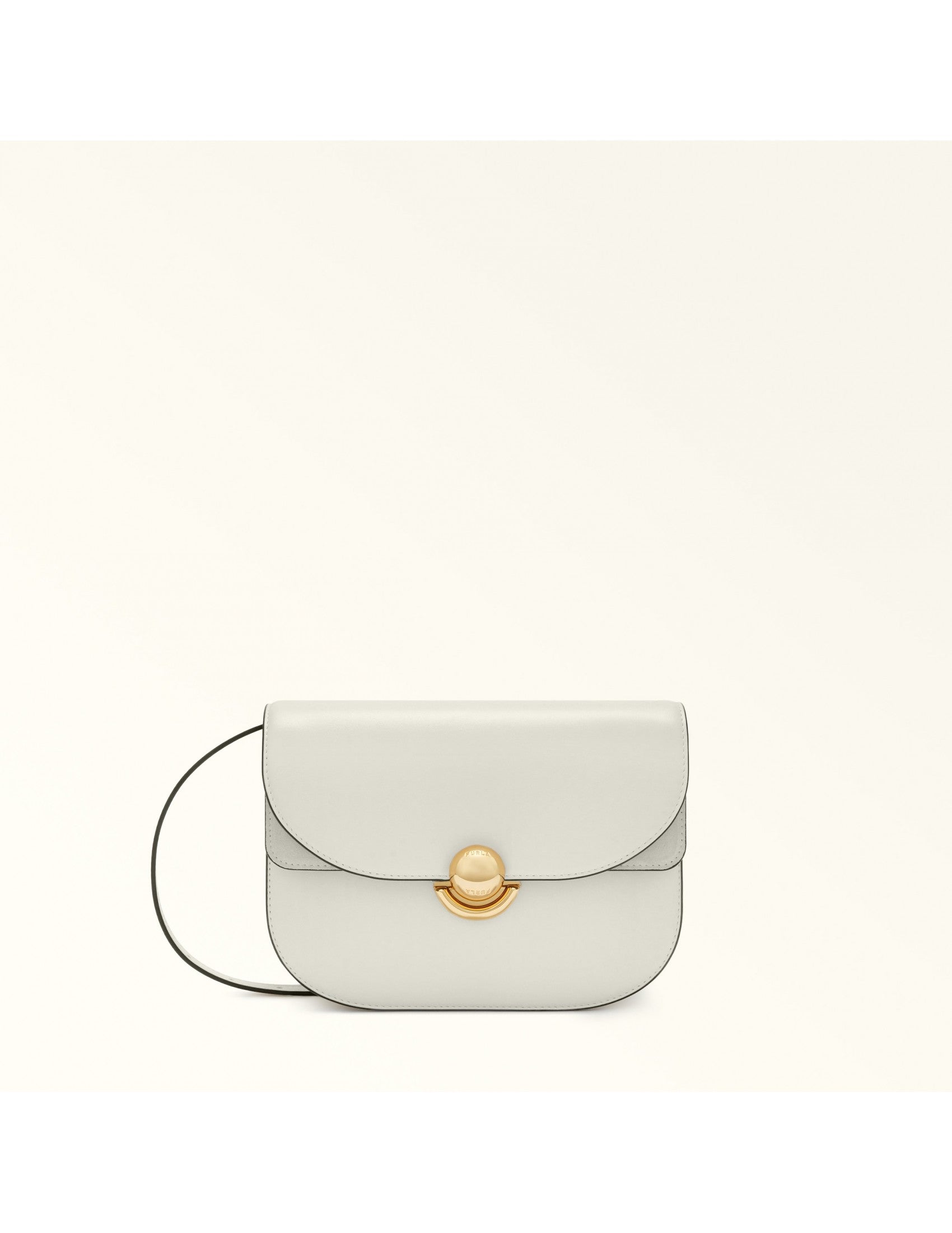 FURLA Mini Shoulder Handbag with Polished Closure - 24cm Wide