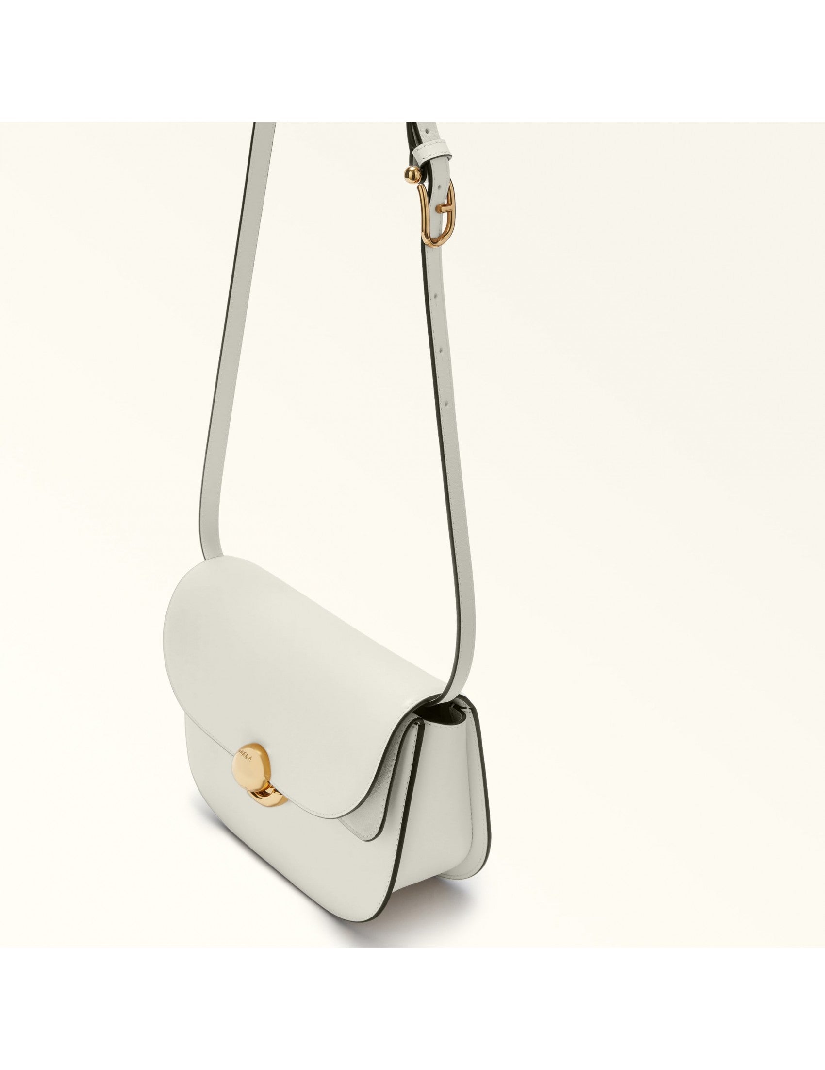 FURLA Mini Shoulder Handbag with Polished Closure - 24cm Wide