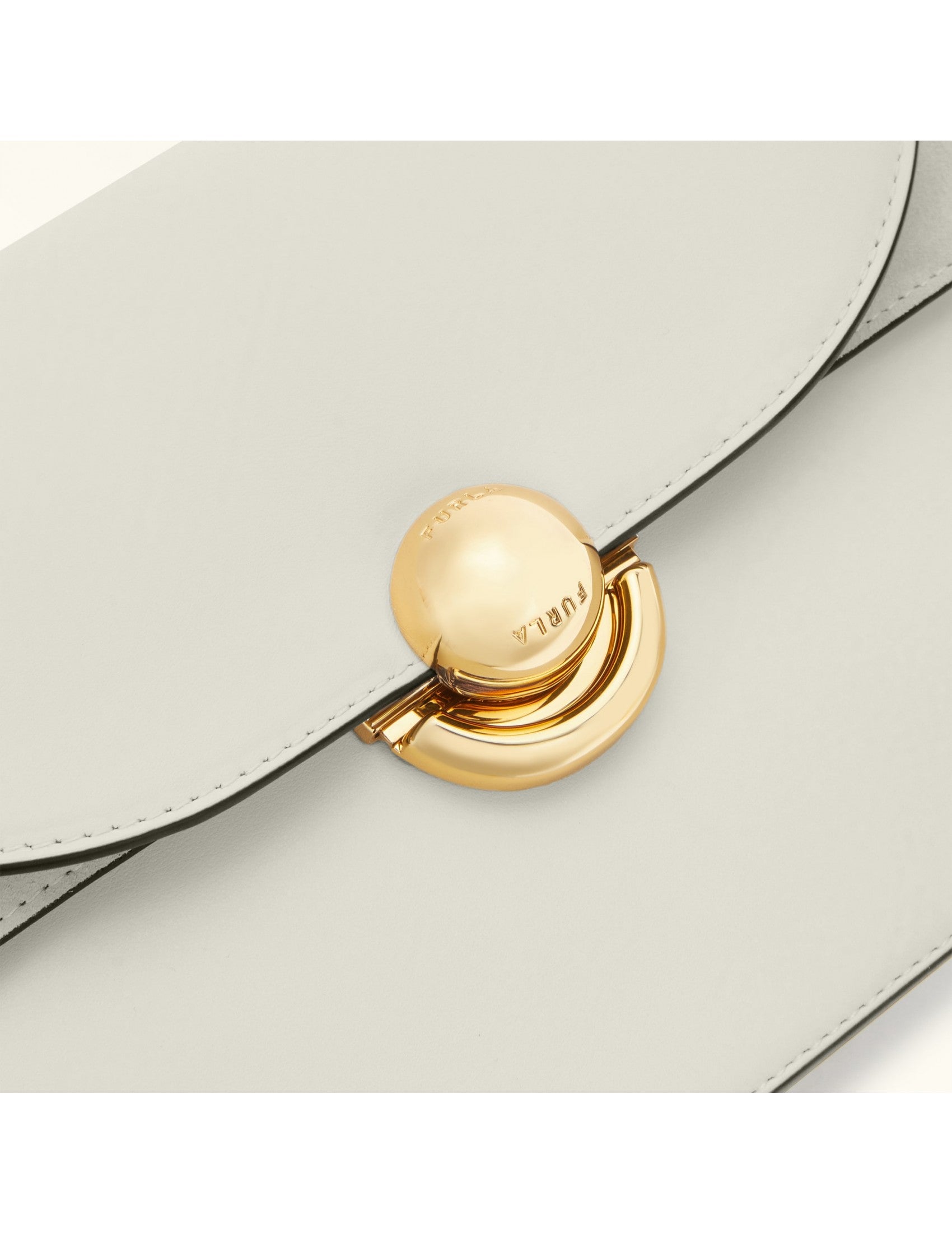 FURLA Mini Shoulder Handbag with Polished Closure - 24cm Wide